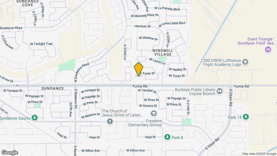 22264 W Desert Bloom St Map and Location Details