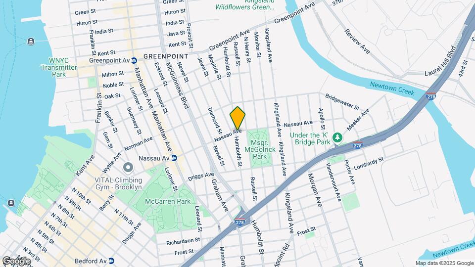 192 Nassau Ave Mapa y Detalles de la Ubicación