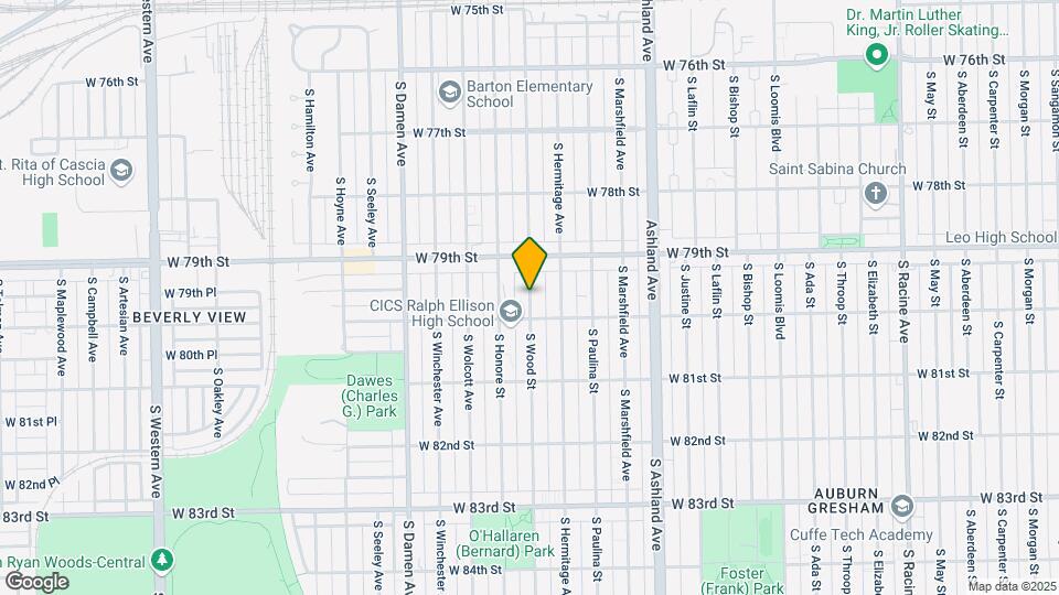 7937 S Wood St Map and Location Details
