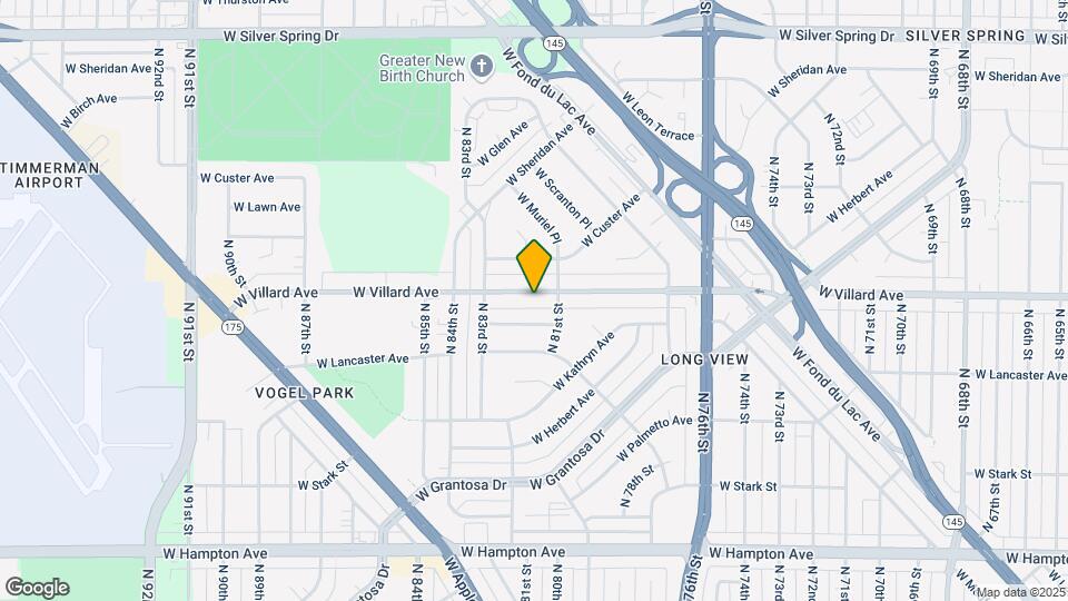 8129 W Villard Ave Map and Location Details