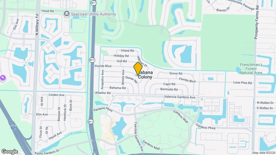 3558 Everglades Rd Map and Location Details