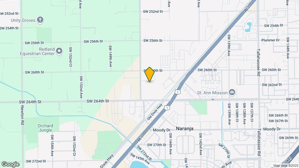 14569 SW 262nd St Mapa y Detalles de la Ubicación