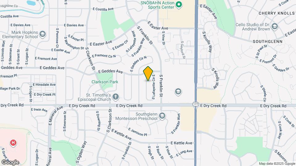 7368 S Lafayette Cir W Map and Location Details