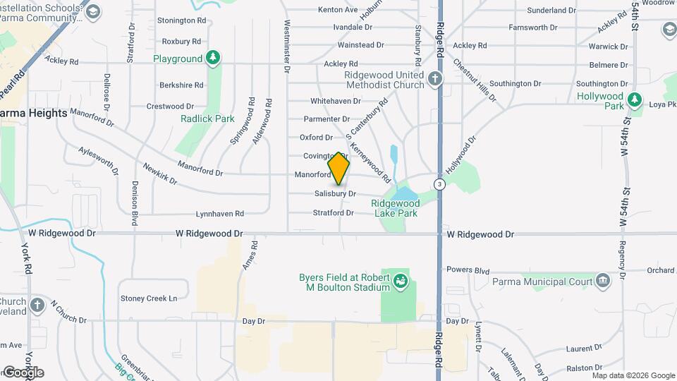 6528 S Canterbury Rd Map and Location Details
