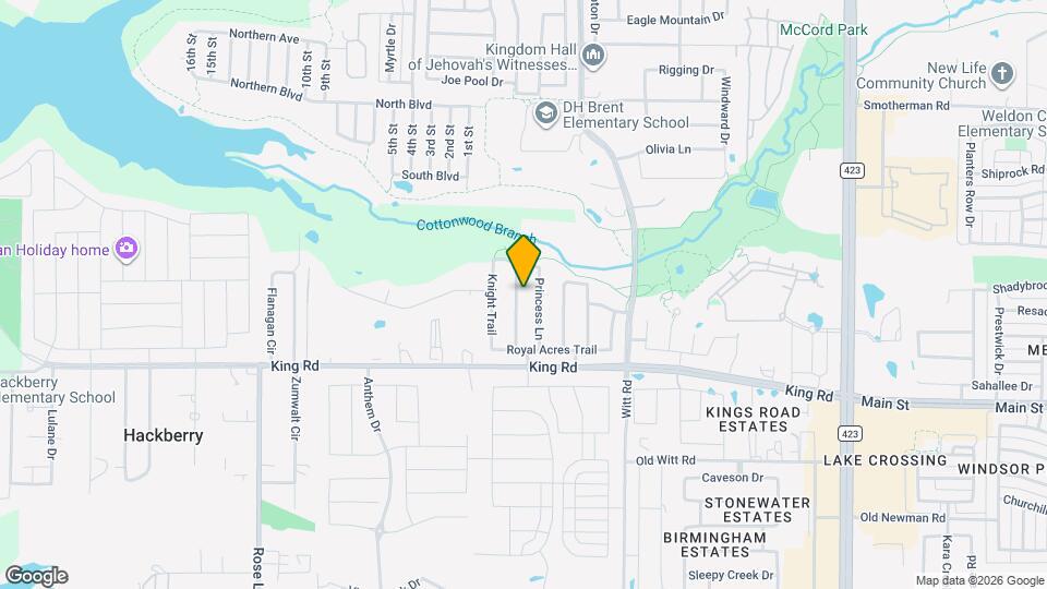 1649 Crown Point Dr Map and Location Details