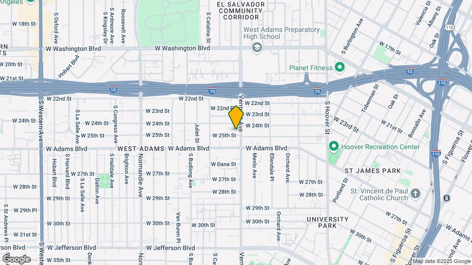 1409 W 25th St Map and Location Details