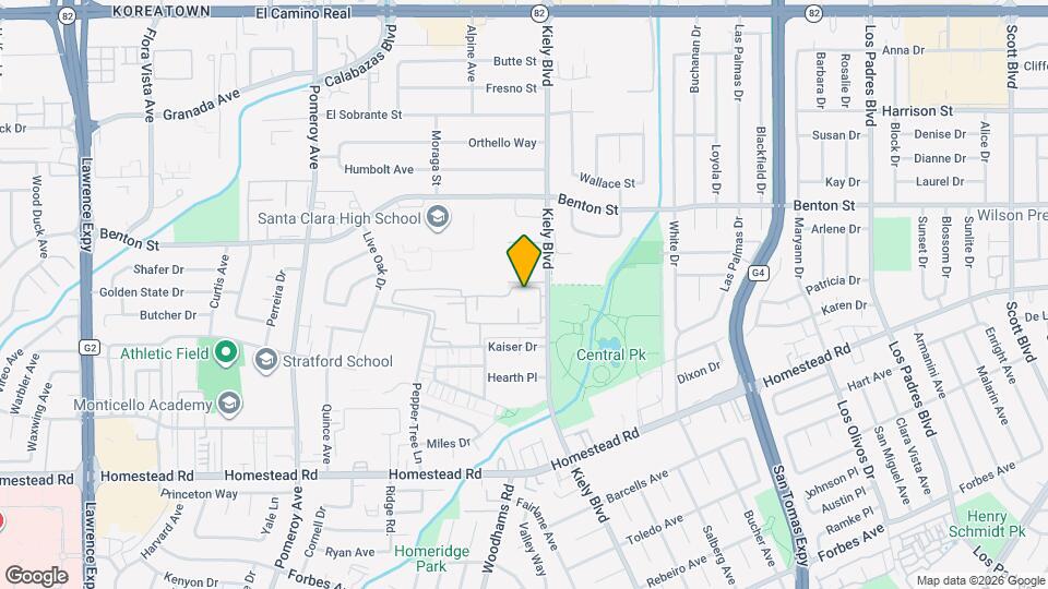 984 Kiely Blvd Map and Location Details