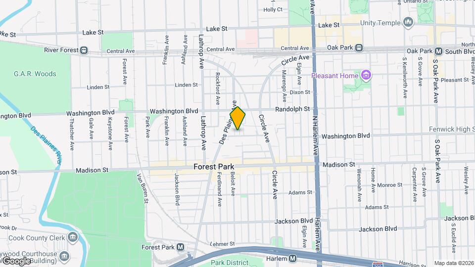 7449 Washington St Map and Location Details