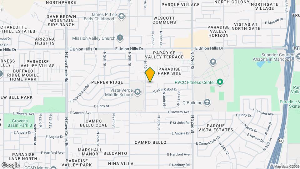 2914 E Michelle Dr Map and Location Details