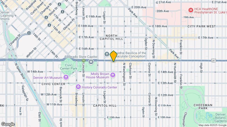 1460 N Pennsylvania St Map and Location Details