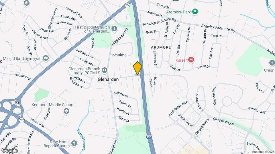 8905 Glenarden Pkwy Map and Location Details