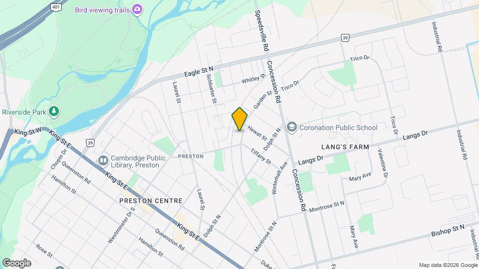 417 Garden St Map and Location Details