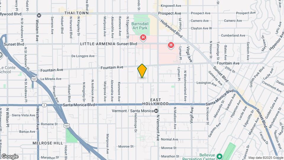 1210 N Berendo St Map and Location Details