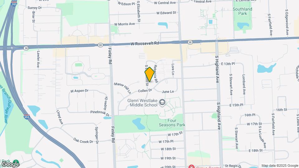 1367 S Elizabeth St Map and Location Details