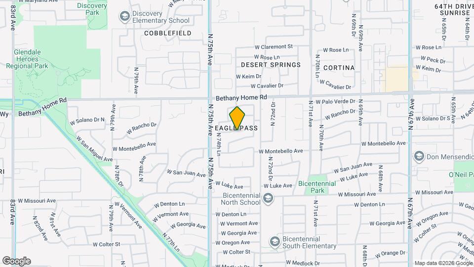 7391 W Solano Dr N Map and Location Details