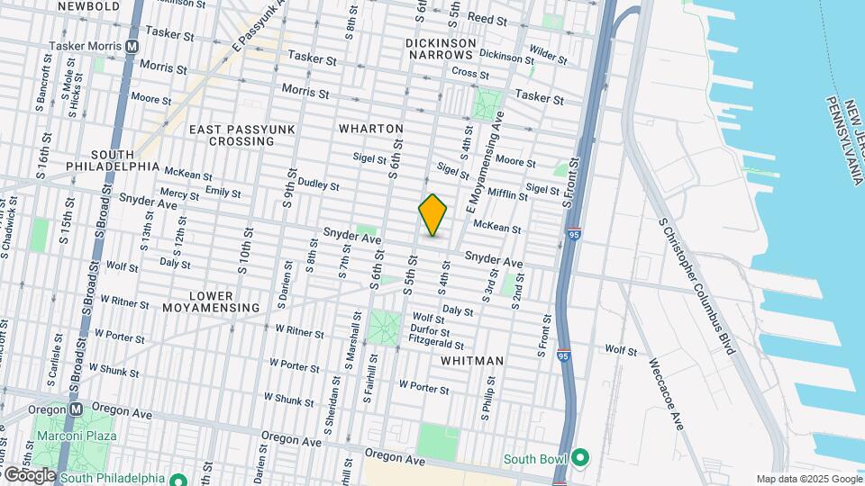 423 Snyder Ave-Unit -2nd Fl Map and Location Details