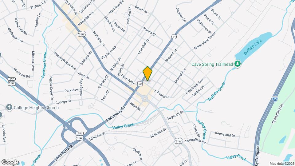 109 W Poplar St Map and Location Details