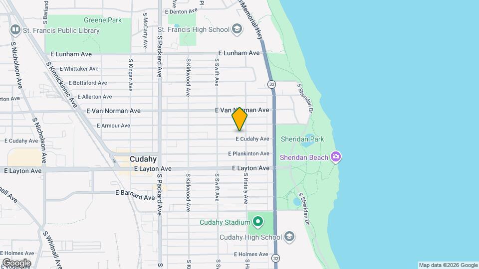 3864 E Cudahy Ave Map and Location Details