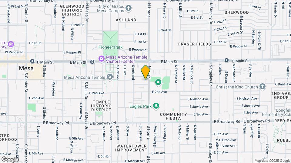 750-756 E Dana Ave Mapa y Detalles de la Ubicación