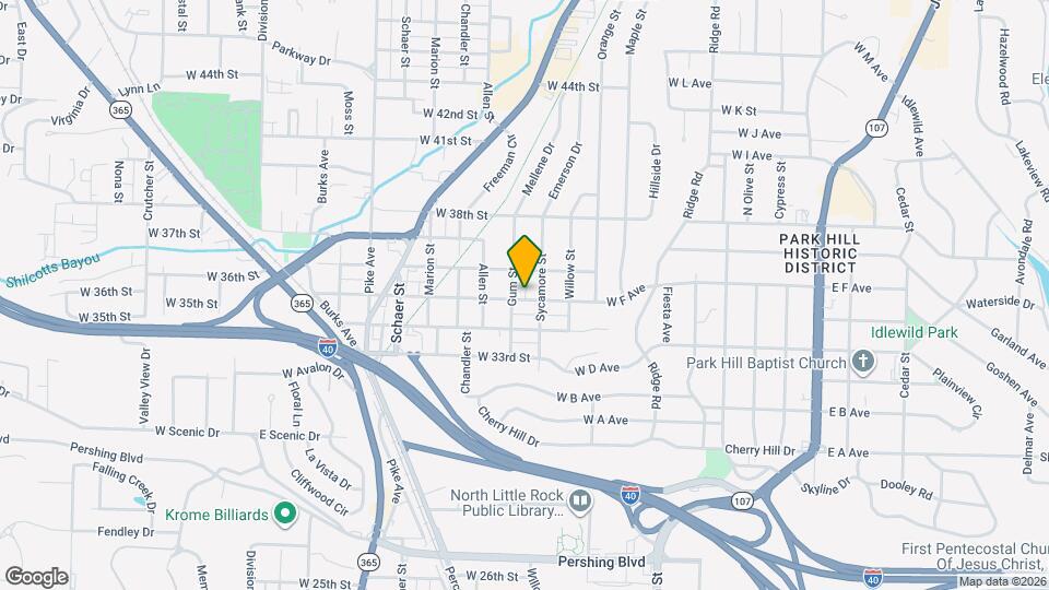 515 W 35th St Map and Location Details