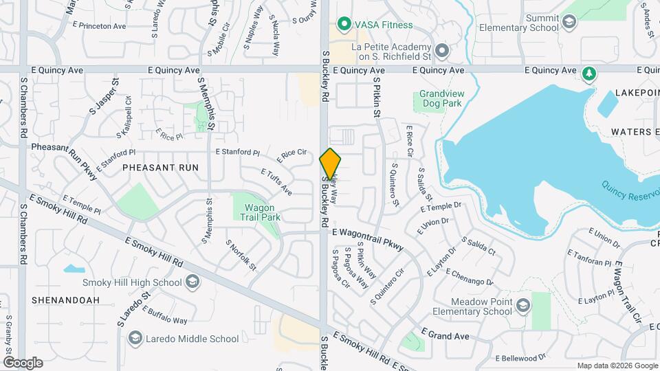 4603 S Buckley Way Map and Location Details