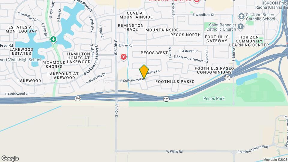 16806 S 42nd St Map and Location Details