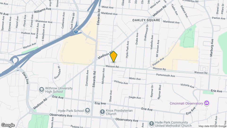 3715 Woodland Ave Map and Location Details