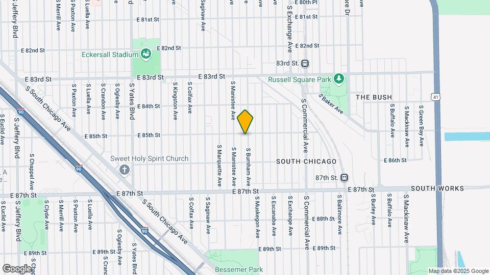 8508 S Burnham Ave Map and Location Details