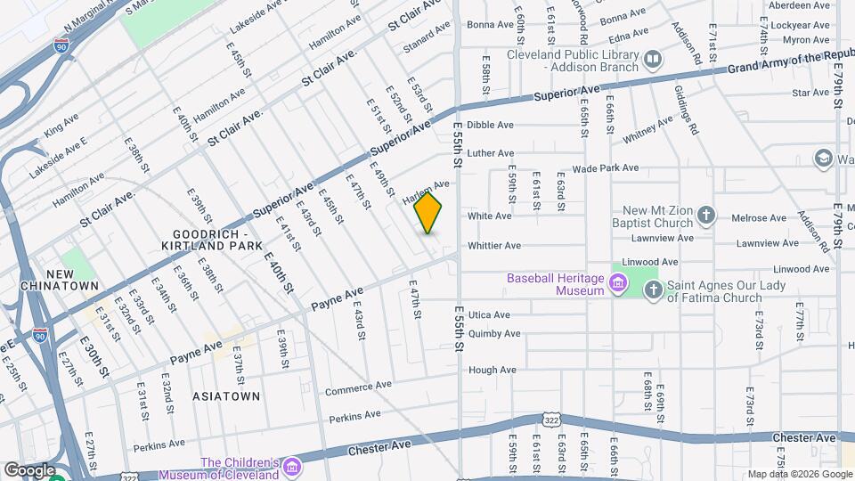 1633 E 49th St Map and Location Details