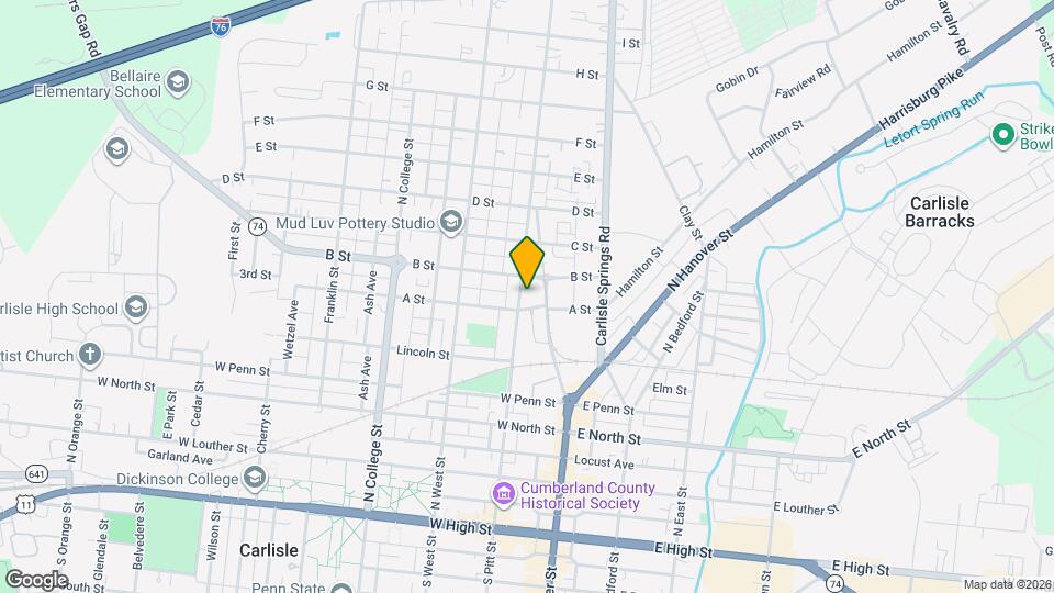 517 N Pitt St Map and Location Details