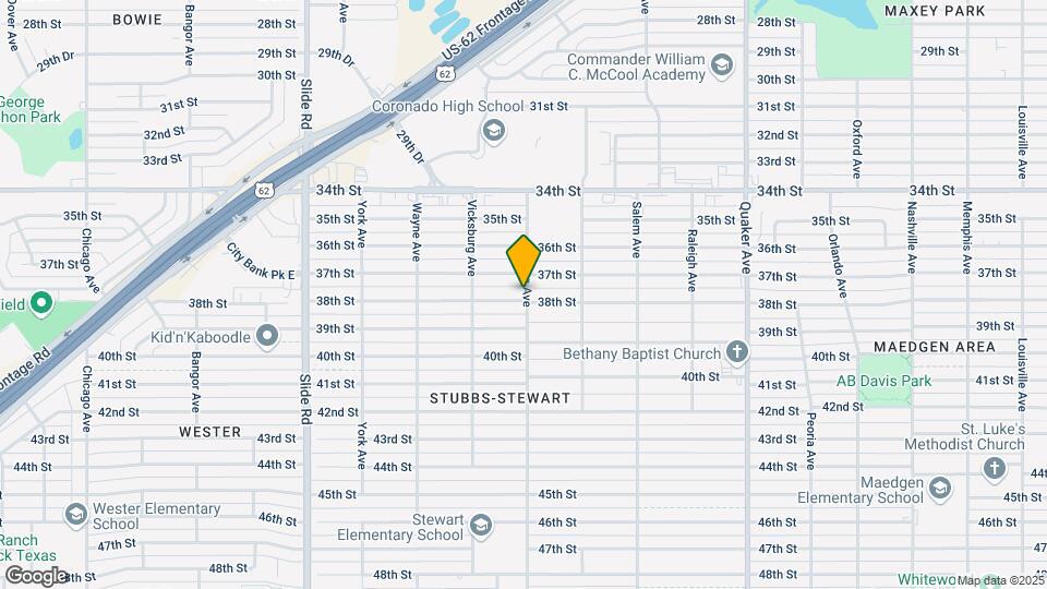 4802 38th St Map and Location Details
