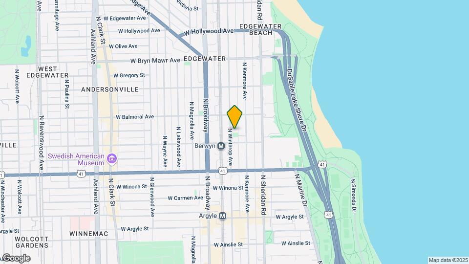 5321 N Winthrop Ave, Unit 3W Map and Location Details