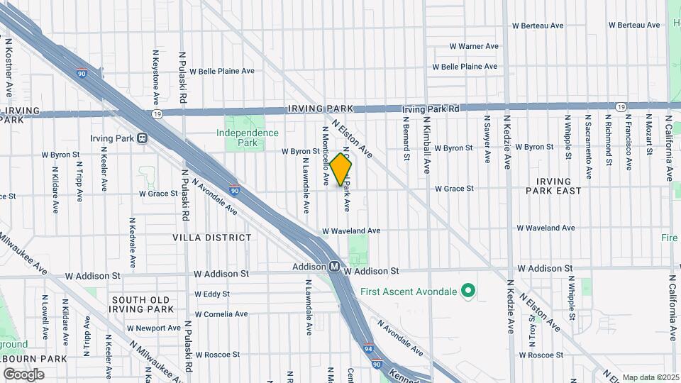 3608 W Grace St Map and Location Details