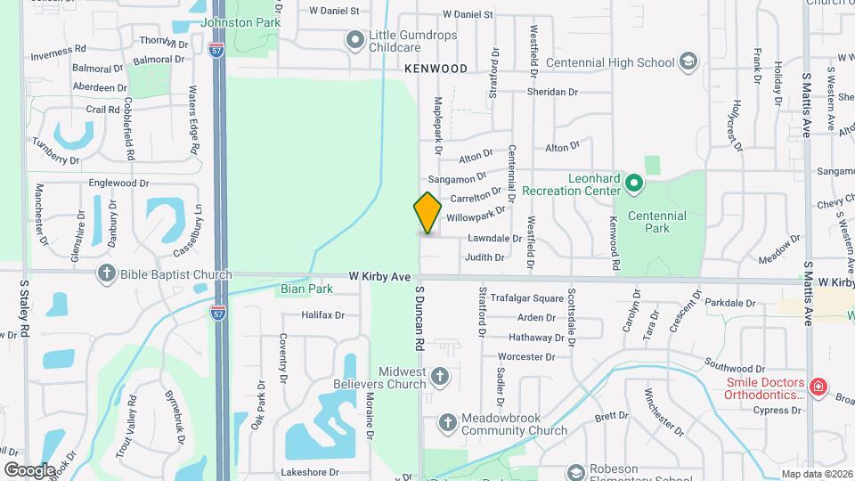 2911 Lawndale Dr Map and Location Details