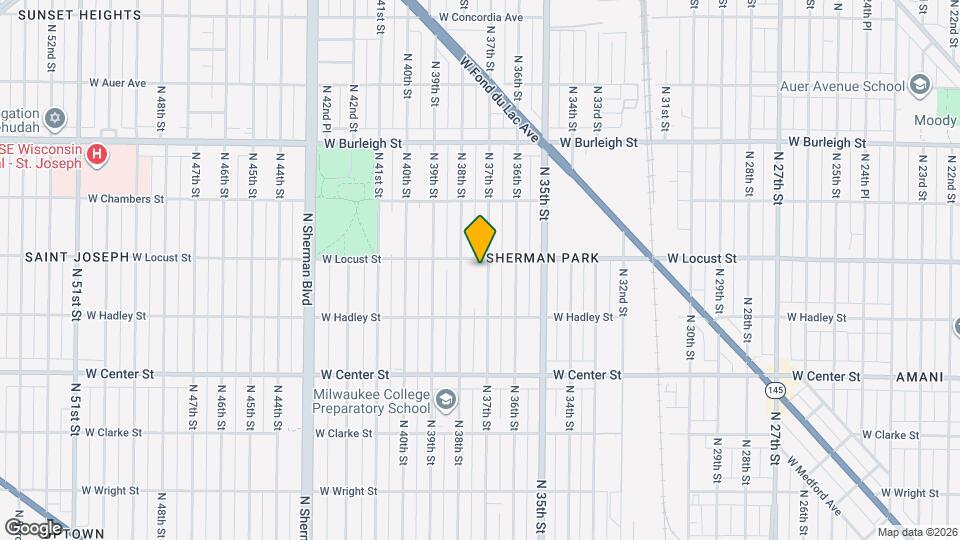 2869 N 37th St Map and Location Details