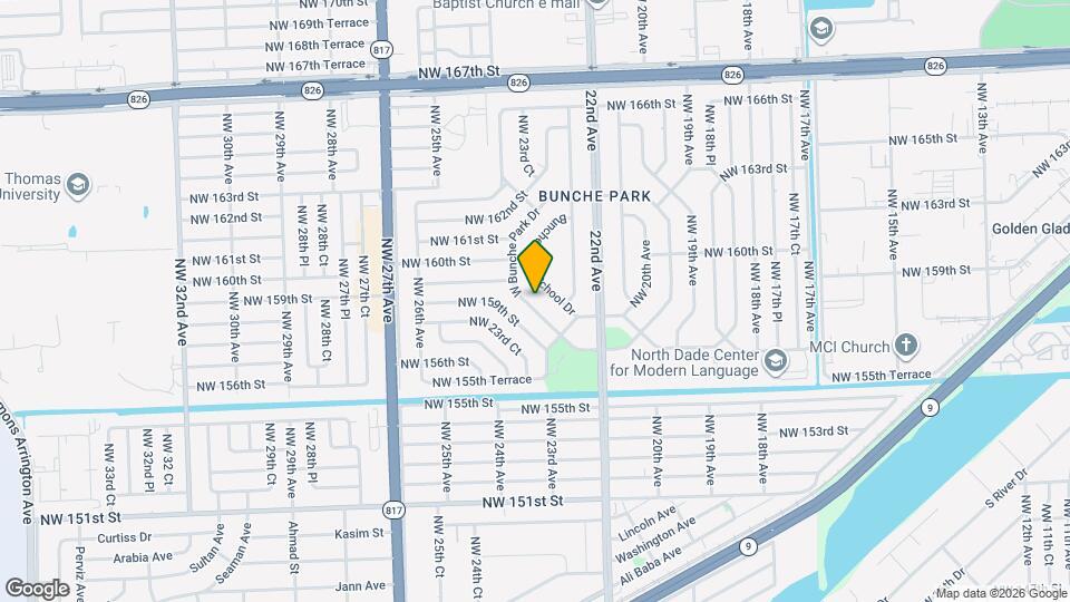 15901 W Bunche Park Dr Map and Location Details