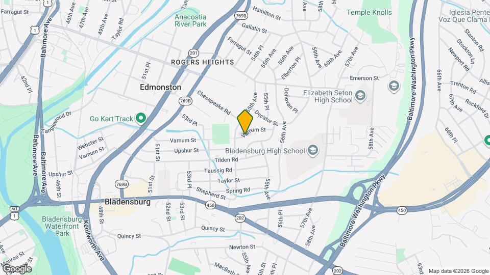 5427 Varnum St Map and Location Details