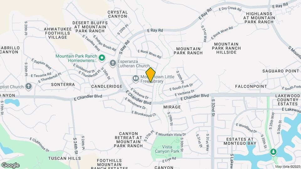 2744 E Bighorn Ave Map and Location Details