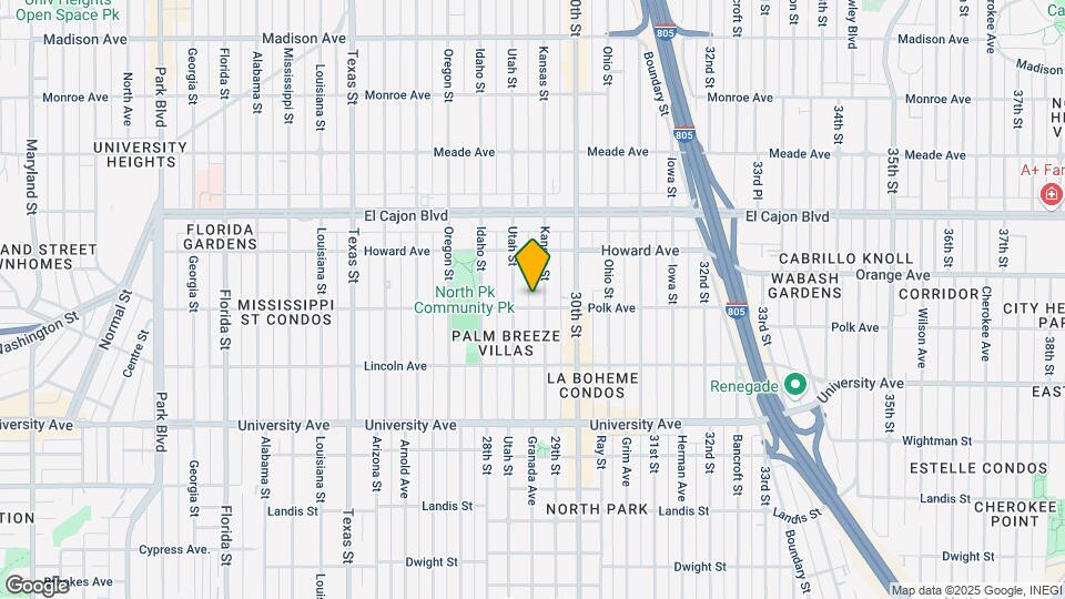 4110 Kansas St Mapa y Detalles de la Ubicación