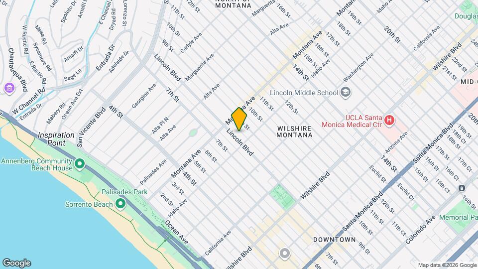 837 Lincoln Blvd Map and Location Details