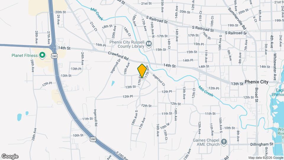 1703 Pine St Map and Location Details