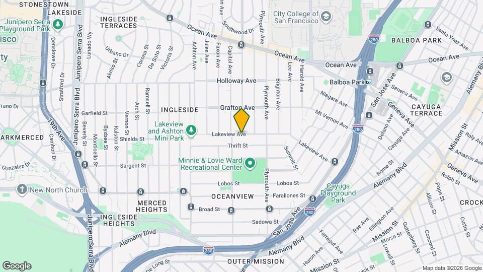 675 Lakeview Ave Map and Location Details