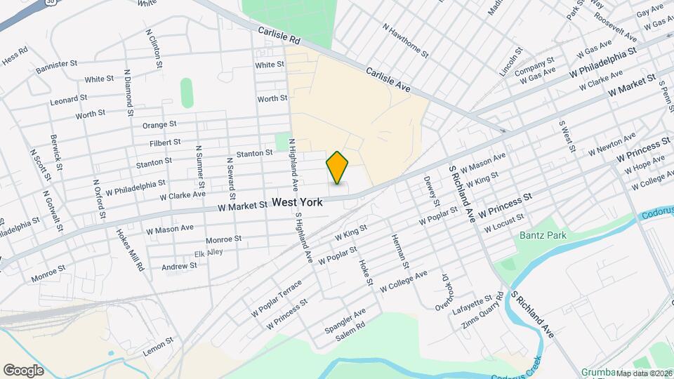 1267 W Market St Map and Location Details