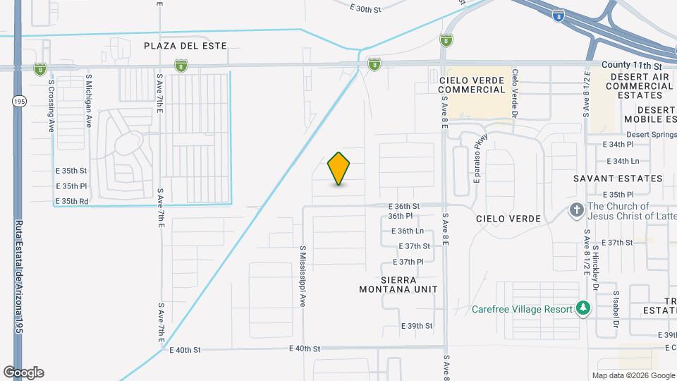 7618 E 35th Ln Map and Location Details