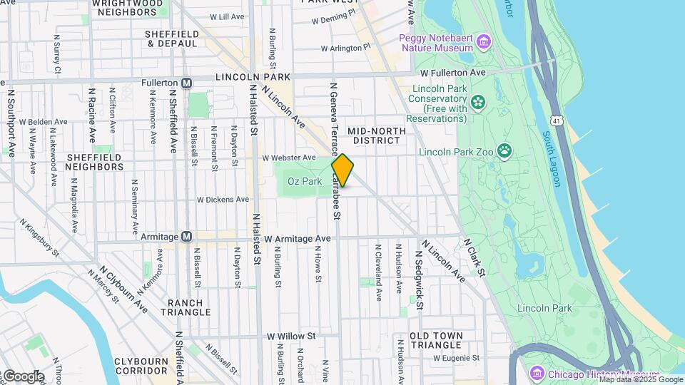 2103 N Larrabee St Map and Location Details