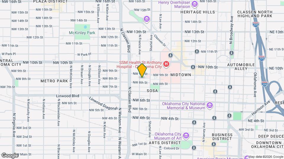 827 NW 8th St Map and Location Details