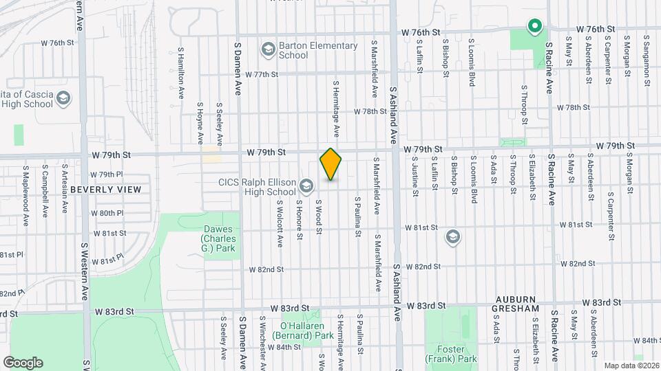 1741 W 80th St Map and Location Details