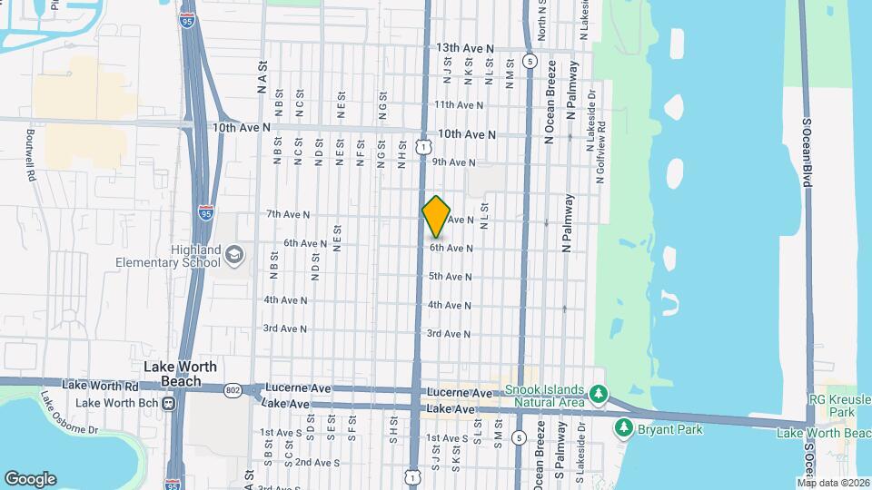 603 N J St Map and Location Details
