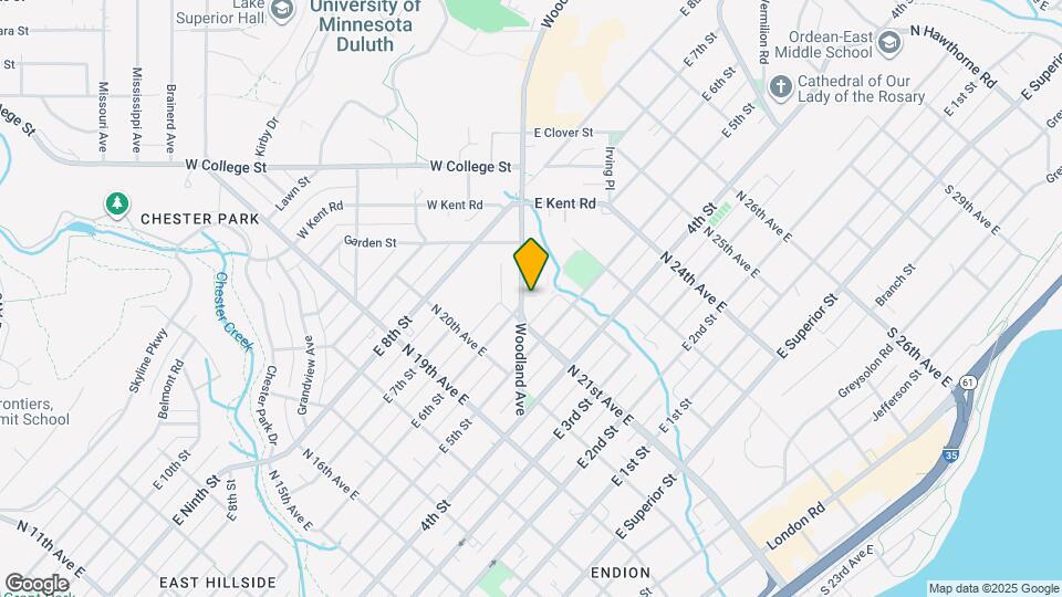 538 Woodland Ave Map and Location Details