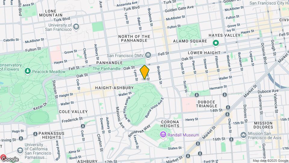 1126 Haight St Mapa y Detalles de la Ubicación